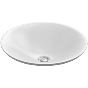 K7806-0 Wading Pool Vessel Style Bathroom Sink - White K7806-0 Wading Pool Vessel Style Bathroom Sink - White