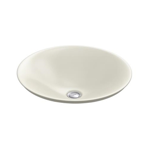 K7806-96 Wading Pool Vessel Style Bathroom Sink - Biscuit