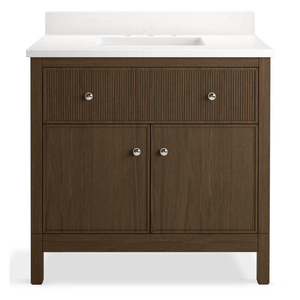 K35020-DAK Malin by Studio McGee 31" to 44" Bathroom Vanity - Draper Oak