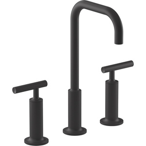 K14408-4-BL Purist 8'' Widespread Bathroom Faucet - Matte Black