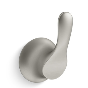 K27395-BN Simplice Robe Hook Bathroom Accessory - Vibrant Brushed Nickel K27395-BN Simplice Robe Hook Bathroom Accessory - Vibrant Brushed Nickel