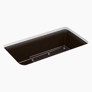 K8206-CM2 Cairn White/Color Undermount - Single Bowl Kitchen Sink - Matte Brown K8206-CM2 Cairn White/Color Undermount - Single Bowl Kitchen Sink - Matte Brown