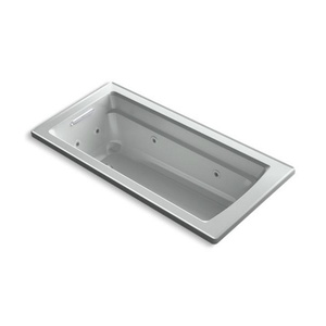 K1949-H-95 Archer 66" Whirlpool Bath - Ice Grey