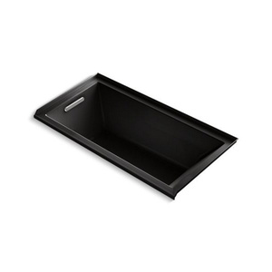 K1167-LVB-7 Underscore 60'' x 30'' Soaking Tub - Black K1167-LVB-7 Underscore 60'' x 30'' Soaking Tub - Black