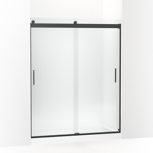 K706009-D3-BL Levity Shower Door - Sliding Shower Door - Matte Black