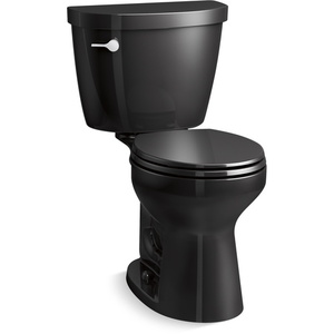 K31641-7 Cimarron Two Piece Toilet - Black Black