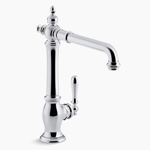 K99266-CP Artifacts Single Handle Kitchen Faucet - Polished Chrome