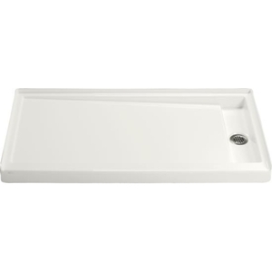 K9948-0 Groove Single Threshold 48'' and Larger Shower Base - White K9948-0 Groove Single Threshold 48'' and Larger Shower Base - White
