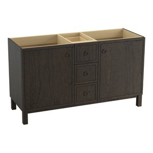 K99511-LG-1WC Jacquard Vanity Base Bathroom Vanity - Felt Grey