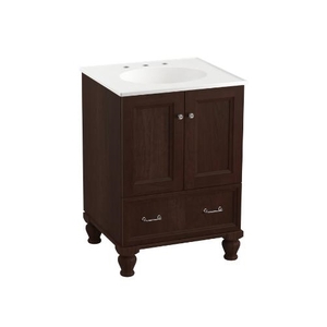 K99514-LG-1WG Damask Up to 24" Bathroom Vanity - Cherry Tweed