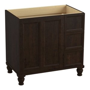 K99520-LGR-1WB Damask Vanity Base Bathroom Vanity - Claret Suede