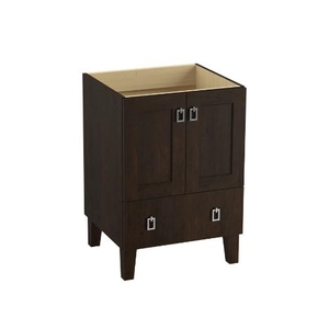 K99527-LG-1WB Poplin Up to 24" Bathroom Vanity - Claret Suede