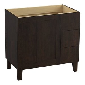 K99533-LGR-1WB Poplin Vanity Base Bathroom Vanity - Claret Suede K99533-LGR-1WB Poplin Vanity Base Bathroom Vanity - Claret Suede