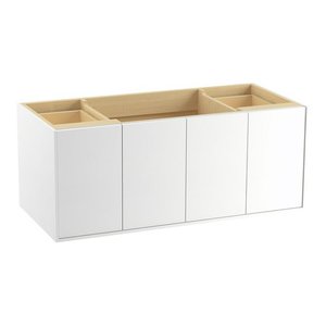 K99544-1WA Jute Vanity Base Bathroom Vanity - Linen White