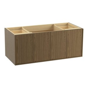 K99544-1WM Jute Vanity Base Bathroom Vanity - Walnut Flax