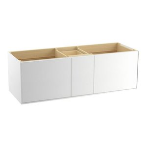 K99548-1WA Jute Vanity Base Bathroom Vanity - Linen White