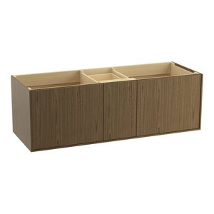 K99548-1WM Jute Vanity Base Bathroom Vanity - Walnut Flax