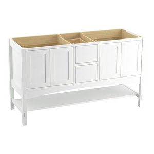 K99559-1WA Marabou Vanity Base Bathroom Vanity - Linen White
