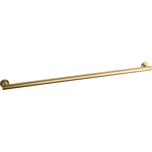 K11895-2MB Purist Grab Bar Bathroom Accessory - Vibrant Brushed Moderne Brass