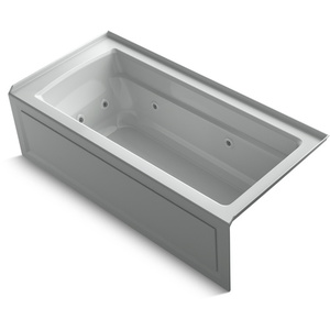 K1949-RAW-95 Archer 66" Whirlpool Bath - Ice Grey K1949-RAW-95 Archer 66" Whirlpool Bath - Ice Grey