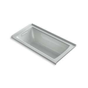 K1946-LW-95 Archer 60'' x 30'' Soaking Tub - Ice Grey