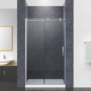 K706081-L-SHP Composed Shower Door - Sliding Shower Door - Bright Polished Silver