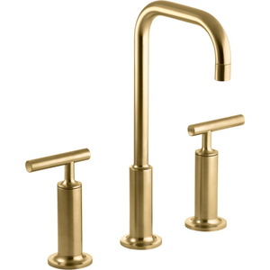 K14408-4-2MB Purist 8'' Widespread Bathroom Faucet - Vibrant Brushed Moderne Brass