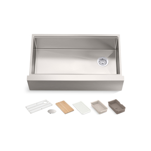 K33657-PC-NA Strive Apron Front / Specialty Sink Kitchen Sink - Stainless Steel K33657-PC-NA Strive Apron Front / Specialty Sink Kitchen Sink - Stainless Steel