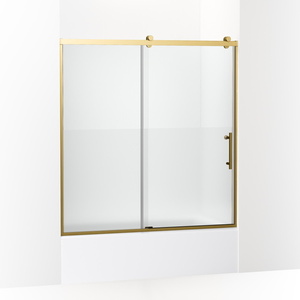 K702253-10G81-2MB Rely Tub & Shower - Sliding Shower Door - Vibrant Brushed Moderne Brass K702253-10G81-2MB Rely Tub & Shower - Sliding Shower Door - Vibrant Brushed Moderne Brass