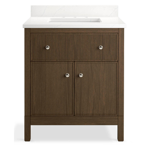 K35019-DAK Malin by Studio McGee 25" to 30" Bathroom Vanity - Draper Oak