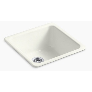 K6587-NY Iron/Tones White/Color Dual Mount Single Bowl Kitchen Sink - Dune