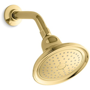 K10391-AK-PB Devonshire Shower Head Shower Accessory - Vibrant Polished Brass