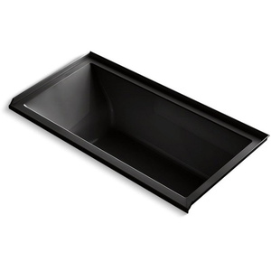 K1121-R-7 Underscore 60'' x 30'' Soaking Tub - Black