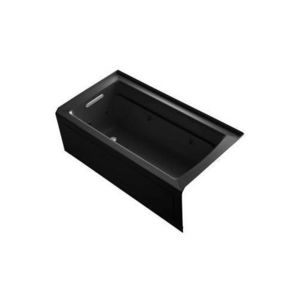 K1122-LAW-7 Archer 60'' x 32'' Whirlpool Bath - Black
