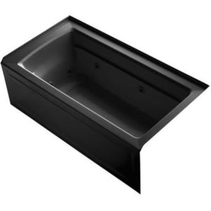 K1122-RA-7 Archer 60'' x 32'' Whirlpool Bath - Black