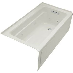 K1122-RAW-95 Archer 60'' x 32'' Whirlpool Bath - Ice Grey K1122-RAW-95 Archer 60'' x 32'' Whirlpool Bath - Ice Grey