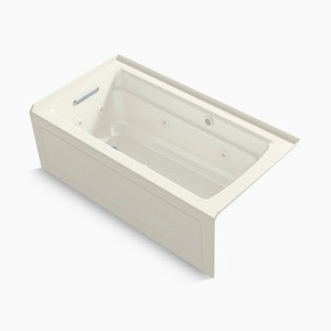 1122-XGHLA-96 Archer 60'' x 32'' Whirlpool Bath - Biscuit 1122-XGHLA-96 Archer 60'' x 32'' Whirlpool Bath - Biscuit