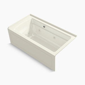 1122-XGHRA-96 Archer 60'' x 32'' Whirlpool Bath - Biscuit