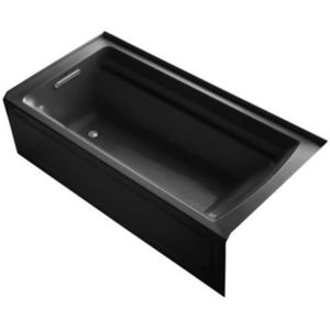 K1125-LA-7 Archer 72" x 36" Soaking Tub - Black