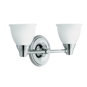 K11366-CP Forte 2 Bulb Bathroom Lighting - Polished Chrome