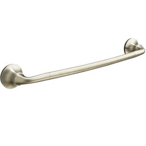 K11371-BN Forte Sculpted Towel Bar Bathroom Accessory - Vibrant Brushed Nickel