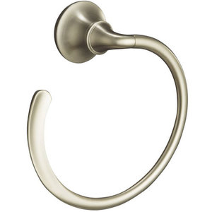 K11377-BN Forte Sculpted Towel Ring Bathroom Accessory - Vibrant Brushed Nickel