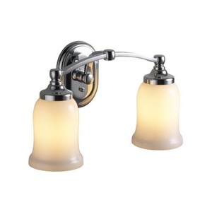 K11422-CP Bancroft 2 Bulb Bathroom Lighting - Polished Chrome