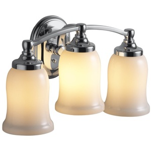 K11423-CP Bancroft 3 Bulb Bathroom Lighting - Polished Chrome