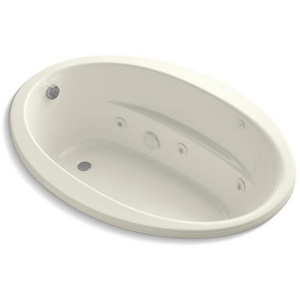 K1162-W1-96 Sunward 60'' x 42'' Whirlpool Bath - Biscuit