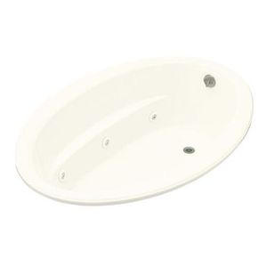 K1162-S1-0 Sunward ExoCrylic 60'' x 42'' Whirlpool Bath - White