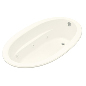 K1164-CB-96 Sunward 72" x 42" Whirlpool Bath - Biscuit