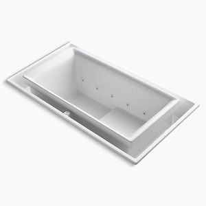 K1189-RE-0 Sok Unique Size Whirlpool Bath - White