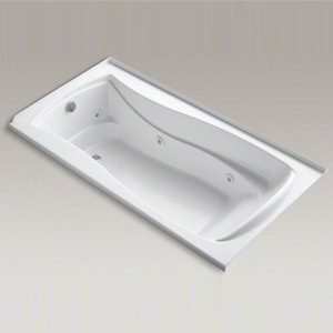 K1257-L-0 Mariposa 72"x 36" Whirlpool Bath - White