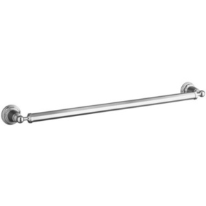 K13109-CP Pinstripe Towel Bar Bathroom Accessory - Polished Chrome